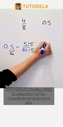 Compare Fractions: Is 4/8 Equal to 0.5? #Math #DecimalFractions-Basic #ComparingDecimalFractions