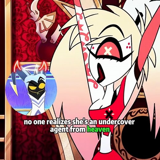 30K views · 897 reactions | Did you notice the X on Cherry Bomb’s eyes? No one realizes she’s an undercover agent from Heaven.#hazbinhotel #hazbinhotelseason2 #cherrybomb#angeldust#cartoon | Eweadn.news | Facebook