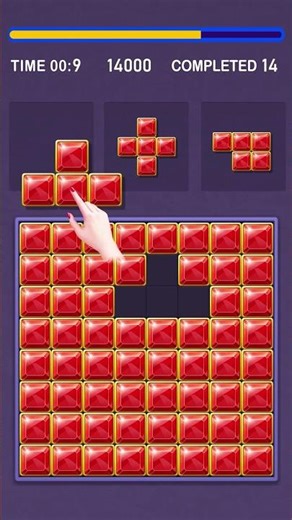 Block Puzzle - Jewel Crush Gameplay | Shiny Jewel Blasts & Challenging Levels