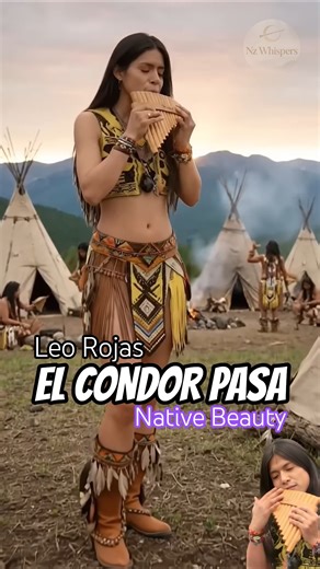 Leo Rojas • El Condor Pasa | Epic Pan Flute 🌿 Beautiful of Native American #shorts