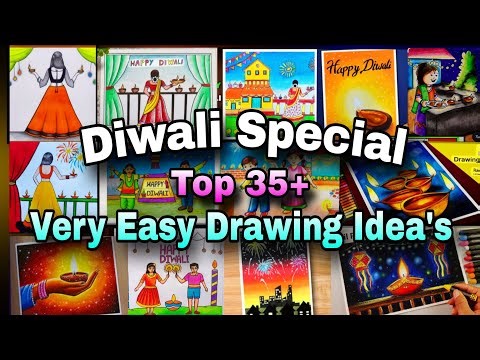 diwali drawing easy|diwali drawing step by step|easy diwali drawing for kids|diwali festival drawing