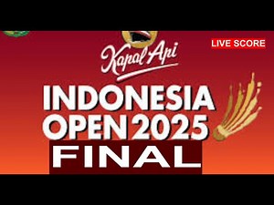 🔴FINAL Kapal Api Indonesia open 2025 live score