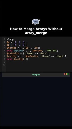 How to Merge Arrays Without array_merge #php