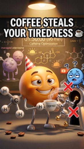 Energy drink Coffee Doesn't Give You energy. The Adenosine Chemistry Explained!