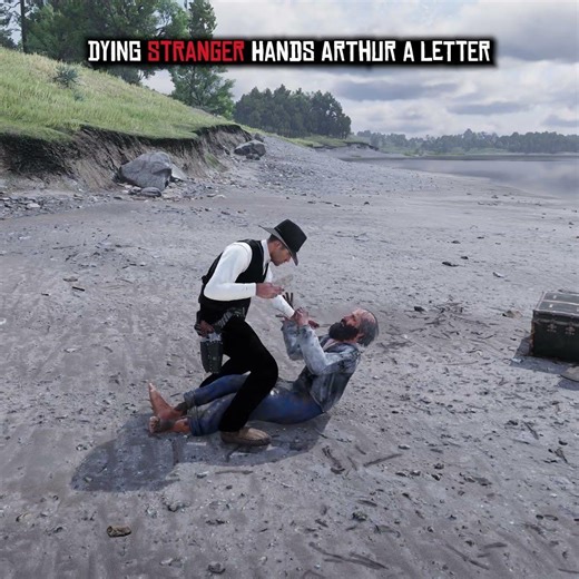 Dying Stranger Hand Arthur a letter 😱#rdr2 #reddeadredemption2