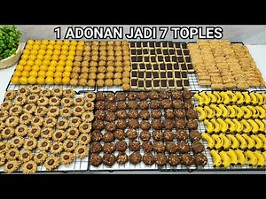 SAVE DULU BUAT LEBARAN, SUPER PRAKTIS, 1 ADONAN JADI 7 MACAM KUE KERING wajib nonton sih !