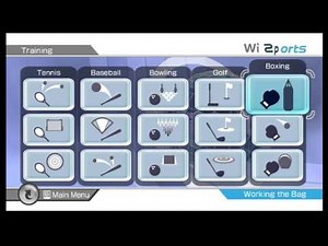 Wii Sports - Boxing Training Gameplay