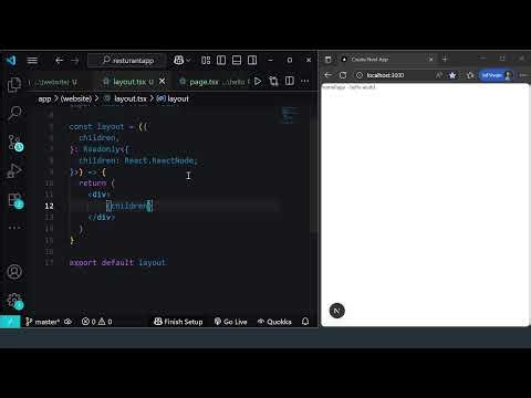 Live coding | Fullstack nextjs15 project | Restaurant ordering website | UI build