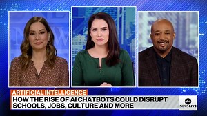 1.3K views · 19 reactions | ABC's Rebecca Jarvis and ABC Contributor Mike Muse discuss how the rise of AI chatbots could disrupt schools, jobs, culture and more. | ABC News Live | Facebook