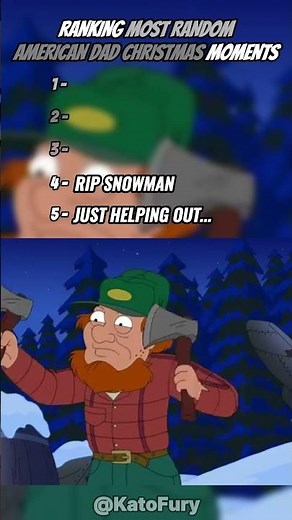Ranking Most Random American Dad Christmas Moments ???? #shorts #americandad