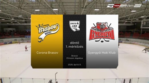 Jégkorong Erste Liga Corona Brassó - Gyergyói HK döntő 1. mérkőzés