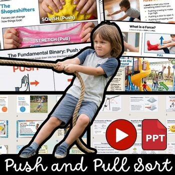 Push and Pull Factors | Push and Pull Sort | Push and Pull Kindergarten Science