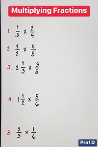 108K views · 6.3K reactions | Multiplying Fractions - Math Review  | Prof D | Facebook