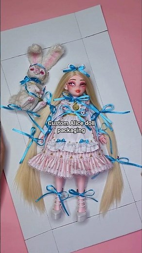 diy custom Monster high Alice doll packaging