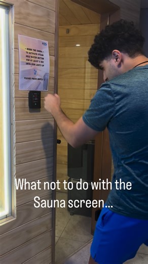 Strive Fitness Revesby on Instagram: "Sauna screen etiquette 101: tap, don’t slap 😅"