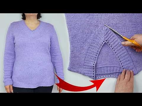 Sewing Trick. Before Throwing It Away, I Tried This – And My Old Sweater Became New!