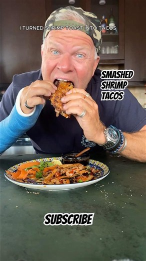 Smashed Shrimp Tacos #easyrecipes #food #recipe #cooking #cookingshow #foodie #easyrecipe #recipe