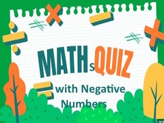 Game Maths Quiz with Negative Numbers online. Play for free