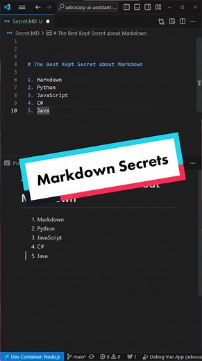 The best kept secret in Markdown #programming #techtok #codetok #secrets