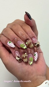Gel X Floral Nails Tutorial — Milky White Cat Eye Design