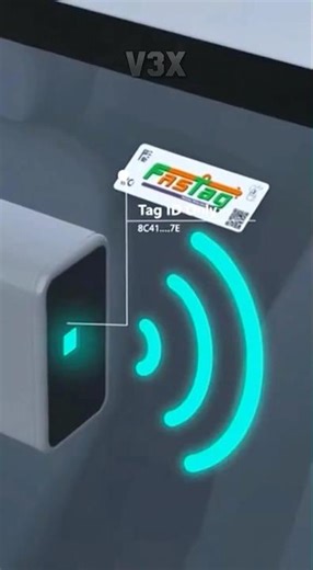 FASTag kaam kaise karta hai? | V3X #3danimation #fastag