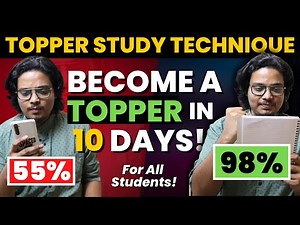 Become Topper in Just 10 Days | Most Practical Tips 🔥 | Topper Study Technique