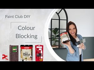 DIY HOW TO COLOUR BLOCK A WALL