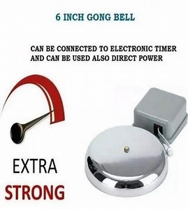 Gong Bell - Swaggers 6 Inch Automatic Gong Bell Service Provider from New Delhi