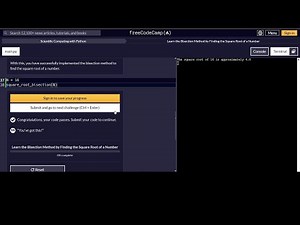 The Bisection Method By Finding The Square Root Of A Number Steps 11 To 21