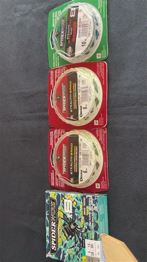 Spiderwire Braided Line! So Many Choices For Fishing! #fishing #shortvideo