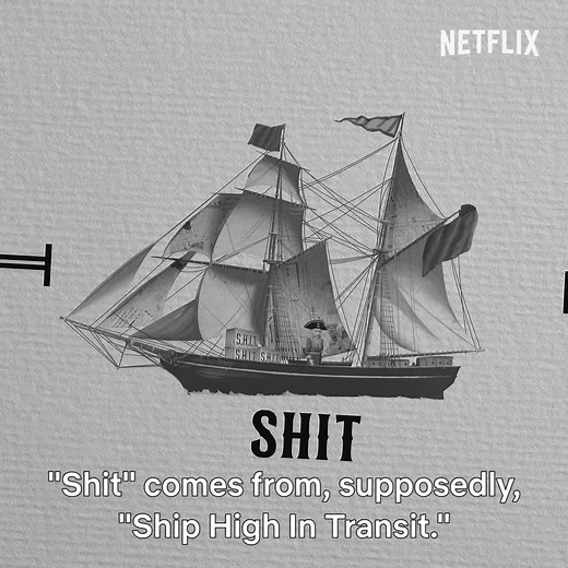 232K views · 1.2K reactions | Do you know where the swear word "S-H-I-T" actually comes from? (: History of Swear Words) | Netflix | Facebook