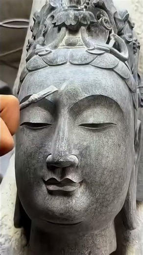 Fine stone statue carving process #stone #sculpture
