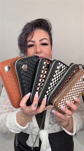 New release The Iris Sidekick Tessellate Wallet combines sleek style with smart security. This RFID-blocking wallet features a detachable strap, transforming it from a compact clutch into a crossbody bag for hands-free convenience. Spacious enough to hold your phone, cards, and essentials, it's the versatile accessory you've been waiting for. Perfect for travel, errands, or nights out when you want to go light but carry everything you need. Measurements: Wallet is 7 x 4 x 1 inches Small faux lea