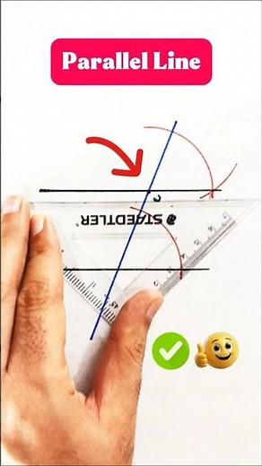 Draw Parallel Lines like a Pro with just a compass! 🎯#Geometry #Shorts #DrawingHacks