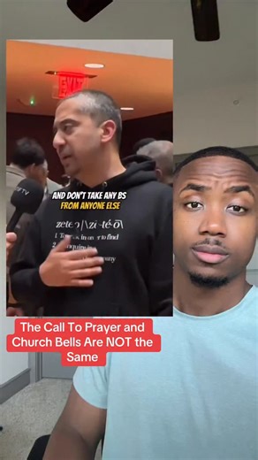 Church bells and the Muslim call to prayer aren’t the same. Bells are wordless tones that ring once or twice a week in most places who still use them. The call to prayer is a verbal declaration of faith, broadcast FIVE TIMES PER DAY every day. One is a long standing cultural sound in America; the other is a spoken religious message from a different tradition. Saying they’re equal in practice or impact oversimplifies what’s actually going on. | Jeffery Mead