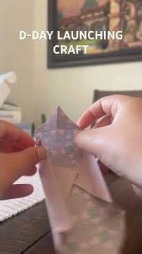 Origami D-day launching craft