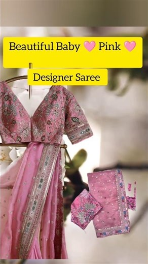 Baby Pink Bollywood Soft Organza Saree 💕 Elegant Party Look | Trending Saree 2025”