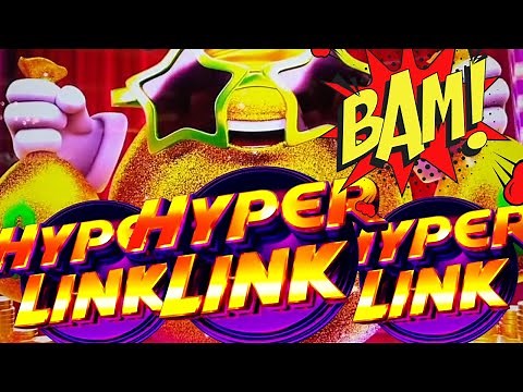 ★BIG WIN!★ IT'S ALL ABOUT THE MULTIPLIERS!! 😍 NEW HYPER LINK Slot Machine (Aristocrat Gaming)