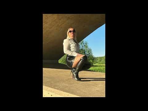 Genuine leather High Heel Overknee Boots by Arollo