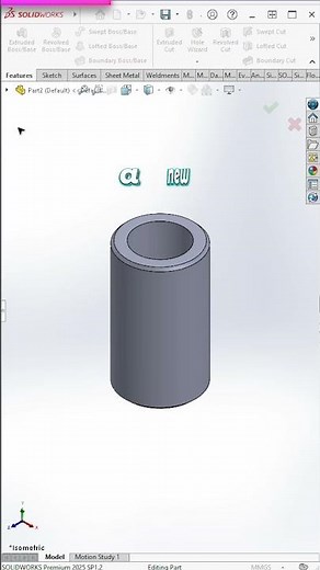 Making a Part in SolidWorks -#quicktips#shorts/#solidworks#3ddesign
