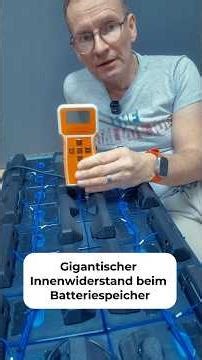😱Gigantic battery cell internal resistance? Measured! #batterystorage #liquidpo4 #victron #knx