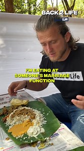 1.9M views · 70K reactions | This banana leaf thali was amazing in India!! I was invited to eat at someone's marriage function  | Back 2 Life | Facebook