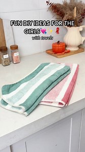 408K views · 1.3K reactions | 狀 Set of super soft striped towels — absorbent, and durable. You can even turn them into a cute DIY home decoration like this bow! ✨  Find it with code ffz8455 or tap the link https://temu.to/m/gwvcd8448k6 #Temu #Towels | Temu | Facebook