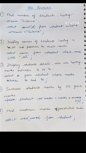 Important SQL Queries #sql #sqldatabase #mysql #mysqltutorials #sqltips #databaseconcepts #database