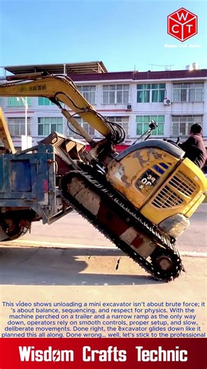 Mastering the Ramp: Unloading a Mini Excavator Like a Pro
