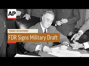 FDR Signs Military Draft Act - 1940 | Today in History | 16 Sept 16