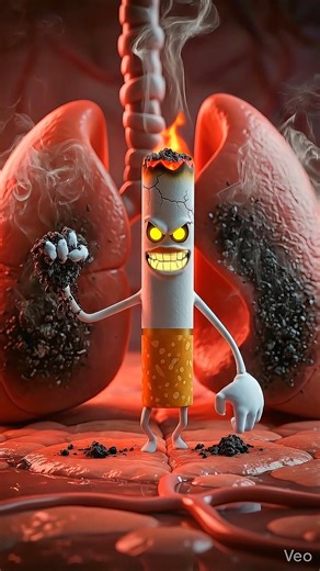 Smoking Truth 🚬 | What Cigarette Does Inside Your Body 😱 | 3D Animated Awareness Short