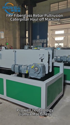 FRP Fiberglass Rebar Pultrusion Machine / GFRP Rebar Caterpillar Pulling Machine Haul off Machine