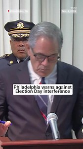 During a Monday morning press conference on Election Day security, Philadelphia DA Larry Krasner warns those looking to intimidate or interfere with voters: "We're not playing. F around and find out." | NBC News