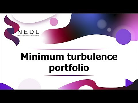 Minimum turbulence portfolio